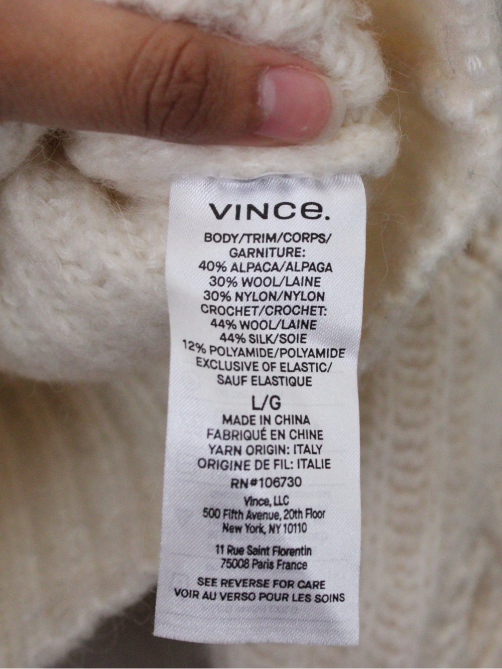 Vince Crochet Shell Sweater - Picture 6 of 7